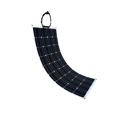 कार नौकाओं के लिए हल्के और स्थापित करने में आसान 100w 12v अर्ध लचीला सौर पैनल