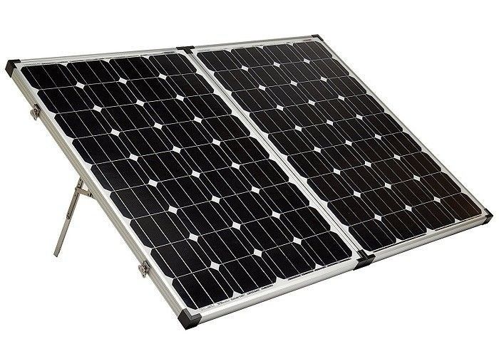 160w 17.46V फोल्डिंग सोलर पैनल कैम्पिंग हाई पावर सोलर पैनल सीई RV के लिए